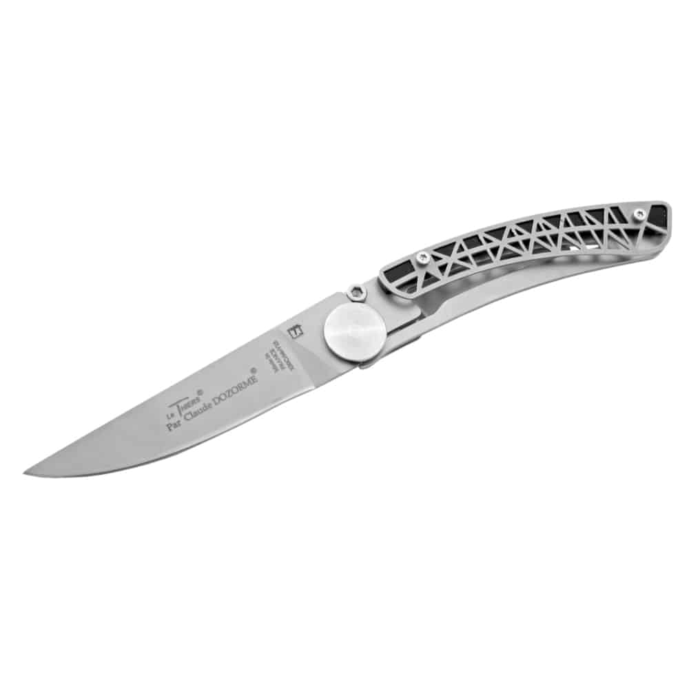 dozorme liner lock eiffel μαχαίρι μαχαίρι μεταλλικό ασημένιο πτυσσόμενο