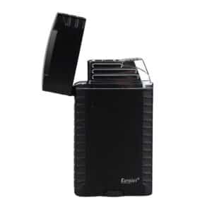 double jet flame αναπτήρας μαύρο χρώμα αντιανεμικός