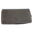 peat combo pouch τσαντάκι για πίπα καπνού και στριφτό καπνό με φερμουάρ δερμάτινη