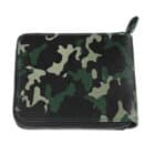 Δερμάτινο Πορτοφόλι Camo Πράσινο με Φερμουάρ