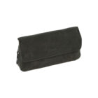 Μαύρη Διπλή Δερμάτινη Θήκη Πίπας καπνού