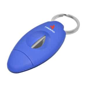 v-cut πουροκόφτης μπρελόκ με κρίκο μπλε χρώμα