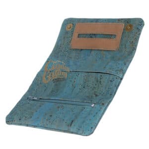 Καφέ Θήκη Καπνού Στριφτού από Φελλό μπλε