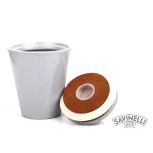 Κεραμικό Βάζο Καπνού Πίπας Γκρι ανοιχτό καπάκι