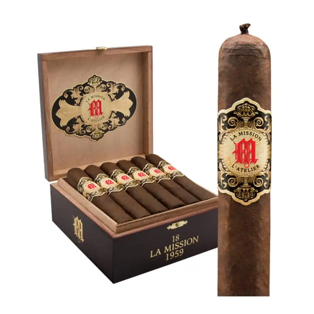 la mission l'atelier πούρο 121 χιλιοστών 52 χιλιοστά διάμετρος με κουτί