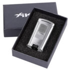 astral αναπτήρας πίπας jet μονής φλόγας ασημί χρώμα στο κουτί του