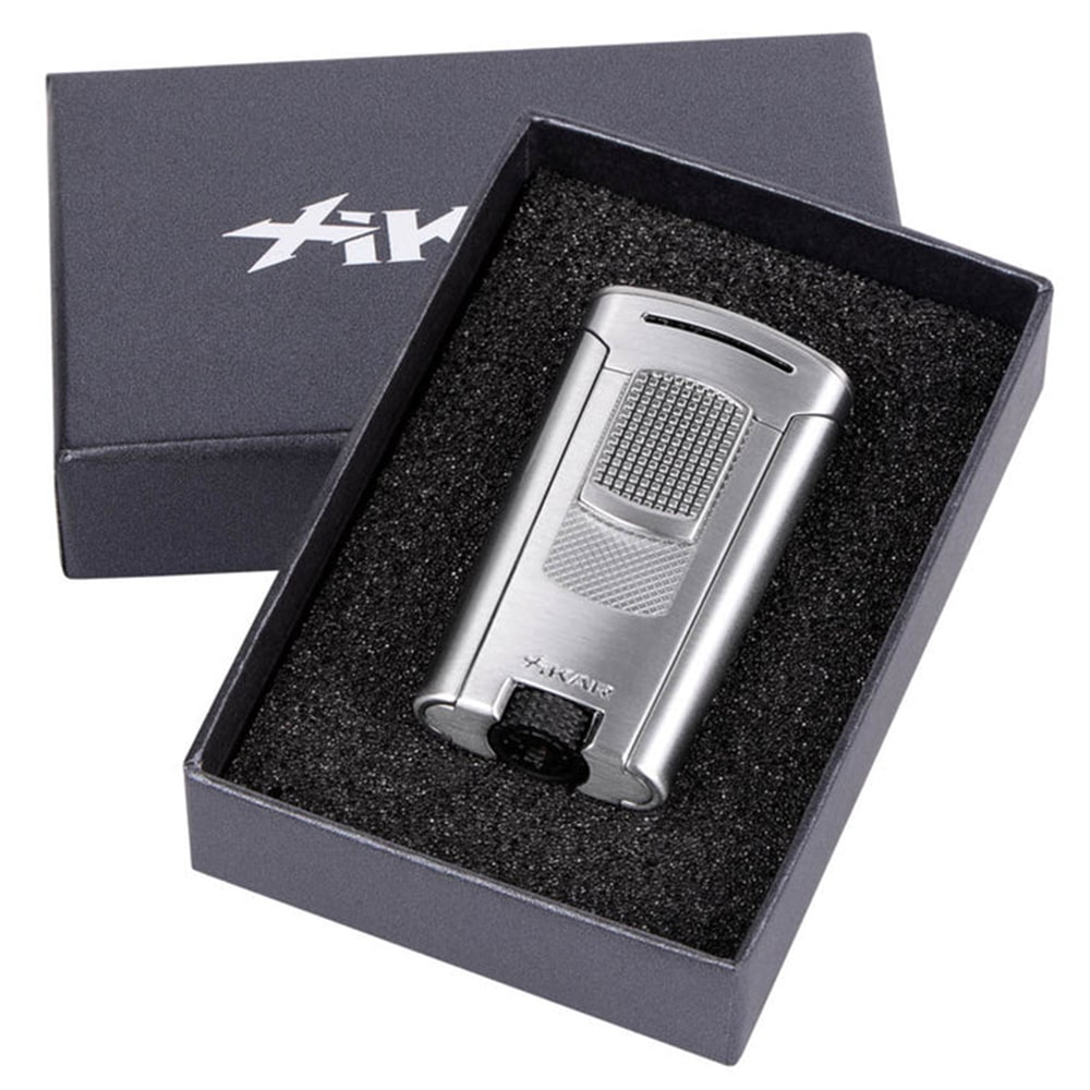 astral αναπτήρας πίπας jet μονής φλόγας ασημί χρώμα στο κουτί του