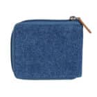 Τζιν Πορτοφόλι με Φερμουάρ και Προστασία RFID μπλε