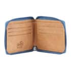 Τζιν Πορτοφόλι με Φερμουάρ και Προστασία RFID ανοιχτό