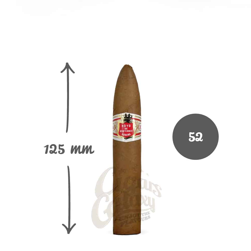 Hoyo_petit_belicoso_1 πούρο σχήματος perfecto 125mm και δαχτυλιδι 52