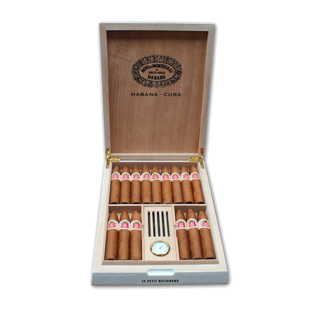 hoyo de monterrey travel humidor υγραντήρας με πούρα μέσα