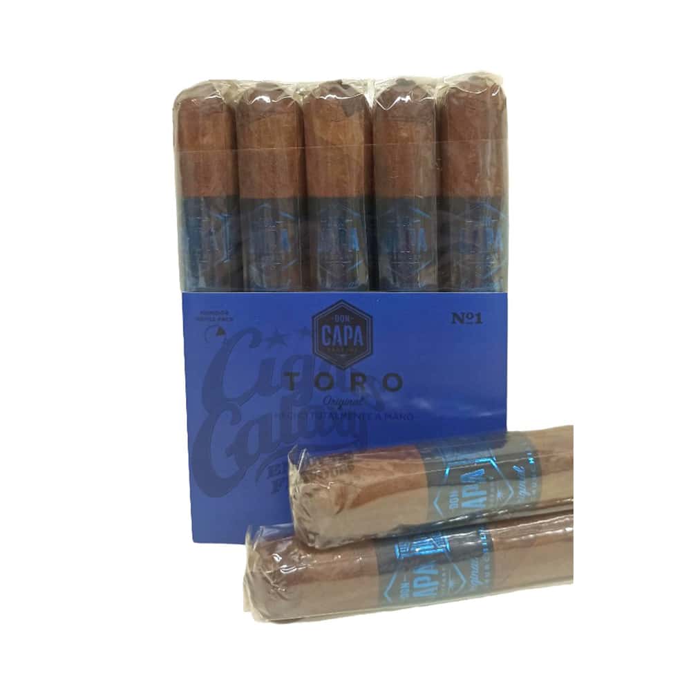 κουτί με πούρα χάρτινο μπλε