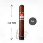 πούρο καφέ σκούρο με μήκος 152mm και δαχτυλίδι 54