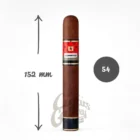 πούρο καφέ σκούρο με μήκος 152mm και δαχτυλίδι 54