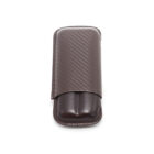 Θήκη για 2 πούρα καφέ κάρμπον ανθρακόνημα carbon