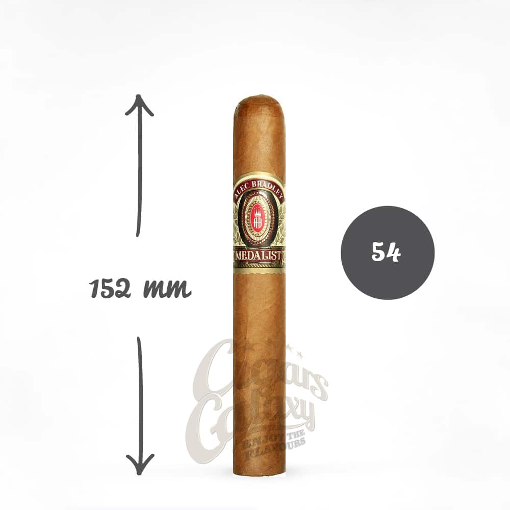 alec bradley medalist toro πούρο πούρο μήκους 152 mm και με δαχτυλίδι 54