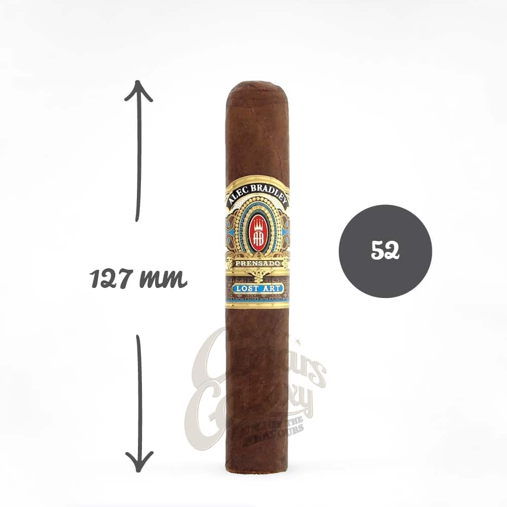 alec_bradley_prensado_lost_art_robusto_1 πούρο με μήκος 127mm και δαχτυλίδι 52