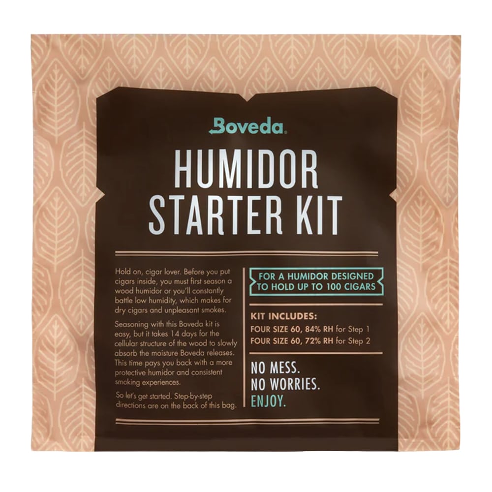 boveda humidor starter kit υγραντήρας humidor starter kit για 50 πούρα υγραντήρας