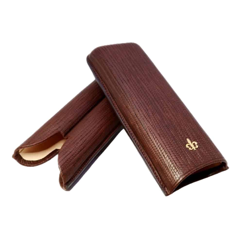 θήκη πούρου καφέ δερμάτινη