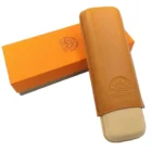 Upmann δερμάτινη πουροθήκη θήκη πούρων για 2 πούρα κίτρινη