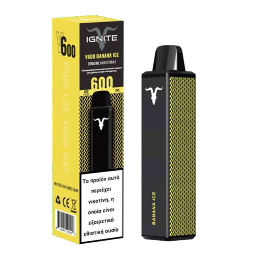 ignite_v600_banana_ice Ηλεκτρονικό τσιγάρο γεύση καρπούζι κουτί