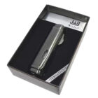 αναπτήρας jet τετραπλός αντιανεμικός μεταλλικός γκρι χρώμα