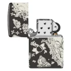 Zippo αναπτήρας tattoo theme σχέδιο άσπρο μαύρο χρώμα