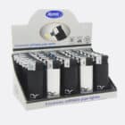 Atomic αναπτήρας πίπας ηλεκτρονικός επαναγεμιζόμενος χρώμα άσπρο μαύρο