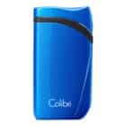 αναπτήρας colibri σε μπλε μεταλλικό χρώμα τύπου jet κλειστός
