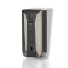 αναπτήρας χρώμα γκρι μεταλλικό με ενσωματωμένο πουροκόπτη τύπου punch