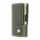 C-Secure δερμάτινο πορτοφόλι embossed olive green πράσινο χρώμα με προστασία
