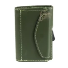 C-Secure δερμάτινο πορτοφόλι olive green πράσινο χρώμα με προστασία