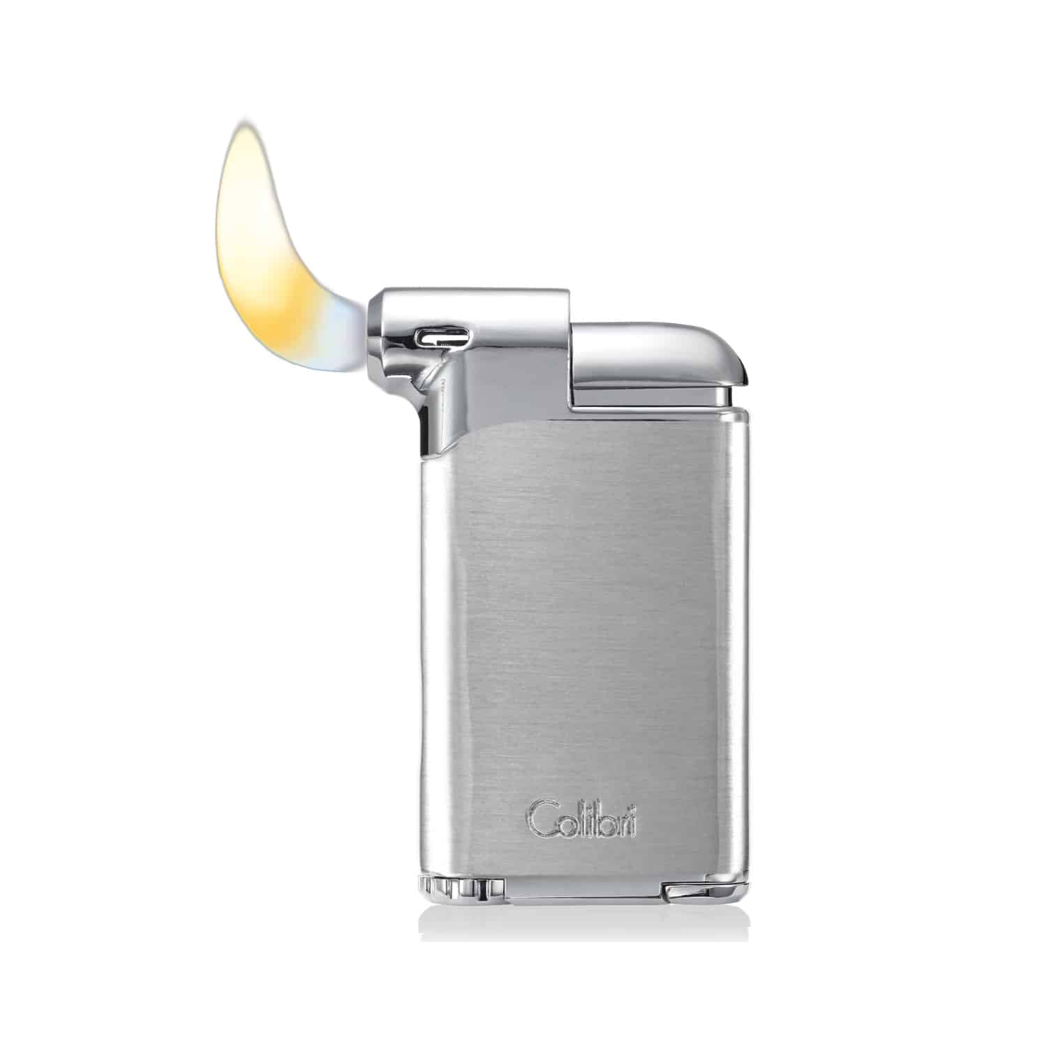 Pacific Air Αναπτήρας Πίπας καπνού με Tamper χρώμα Chrome αναμμένος