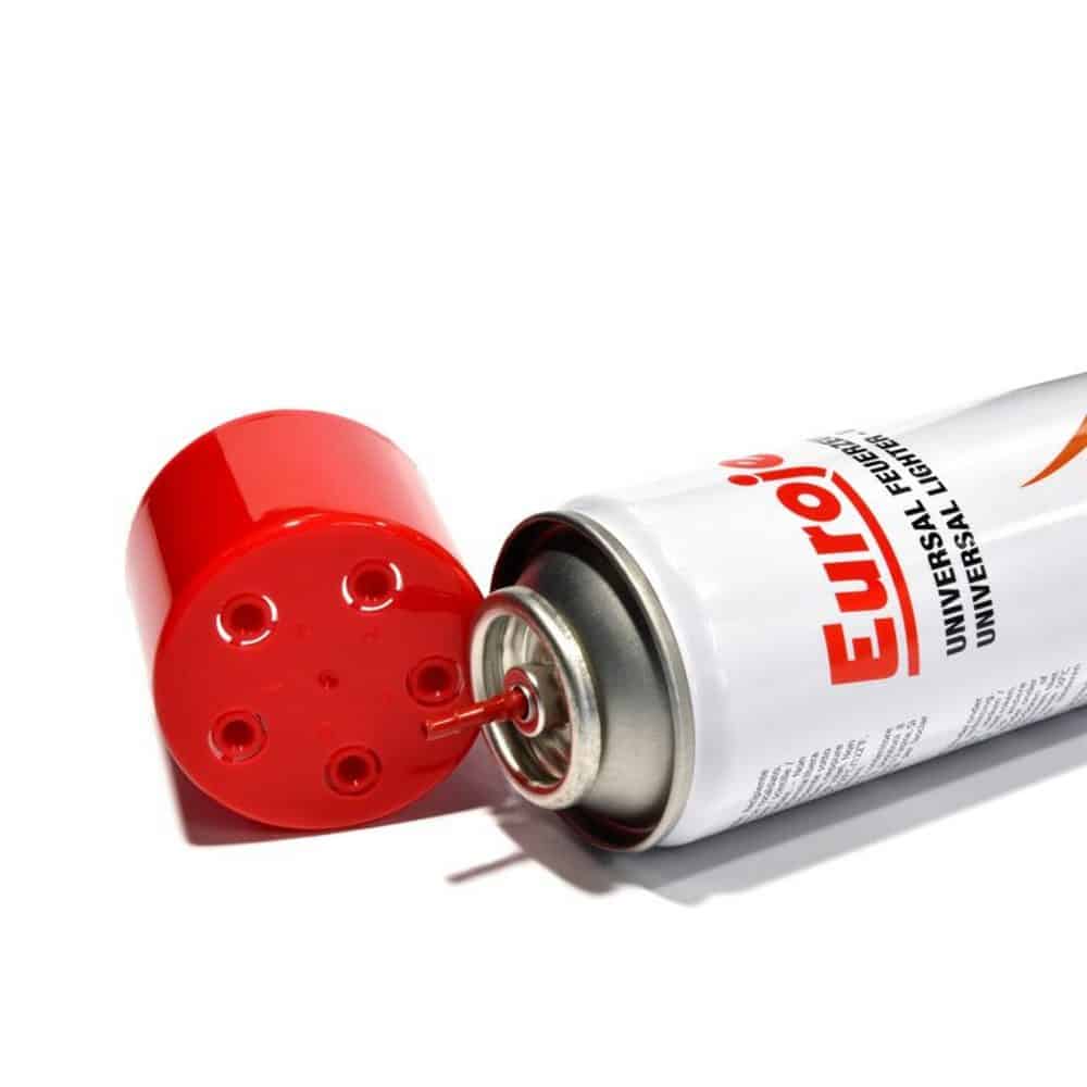 Βουτάνιο για αναπτήρες με ανοιγμένο καπάκι