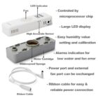 M1 Electronic Cigar Humidifier υγραντικό στοιχείο για υγραντήρα πούρων χρώμα άσπρο-γκρι οδηγίες χρήσεις