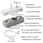 M1 Electronic Cigar Humidifier υγραντικό στοιχείο για υγραντήρα πούρων χρώμα άσπρο-γκρι οδηγίες χρήσεις