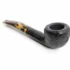 ρουστίκ πίπα μαύρη με ιδιαίτερο επιστόμιο με μεγάλο μπωλ