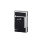 αναπτήρας για πίπα μαύρος με ασημένιες λεπτομέρειες