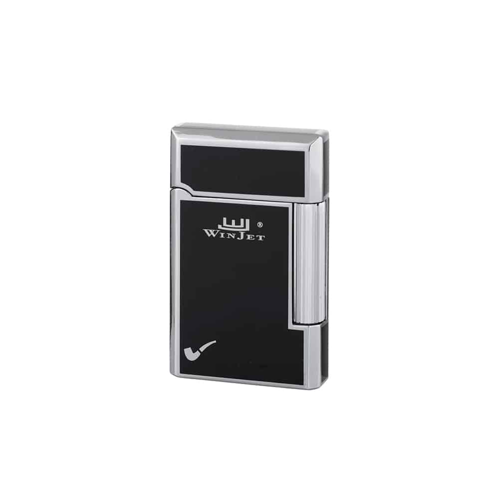 Αναπτήρας πίπας Winjet αναπτήρας για πίπα μαύρος με ασημένιες λεπτομέρειες