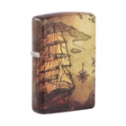 Pirate Ship Design Αναπτήρας με σχέδιο ναυτικό χάρτη πυξίδα πλοίο πειρατή κυνήγι θησαυρού επαναγεμιζόμενος βουτανίου