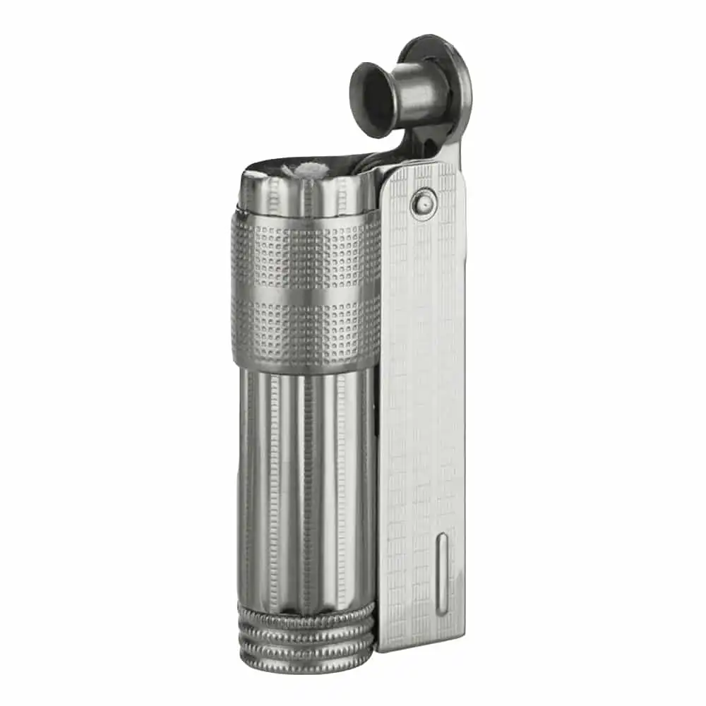 Junior Oil Chrome Nickel Αναπτήρας, ασημένιος, μεταλλικός