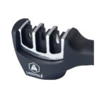 Ακονιστήρι Μαχαιριών χειρός σε μαύρο χρώμα με τρεις υποδοχές για μαχαίρια