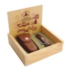 Sailor Knife ναυτικός σουγιάς μεταλλικός ανοξείδωτος μέσα στο κουτί του μαζί με δερμάτινη θήκη