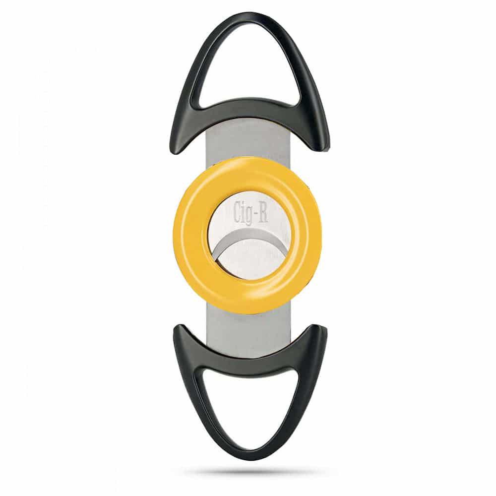 CIG-R - Μεταλλικός Πουροκόφτης Γκιλοτίνα 64 Ring (C001-02), μαύρος-κίτρινος