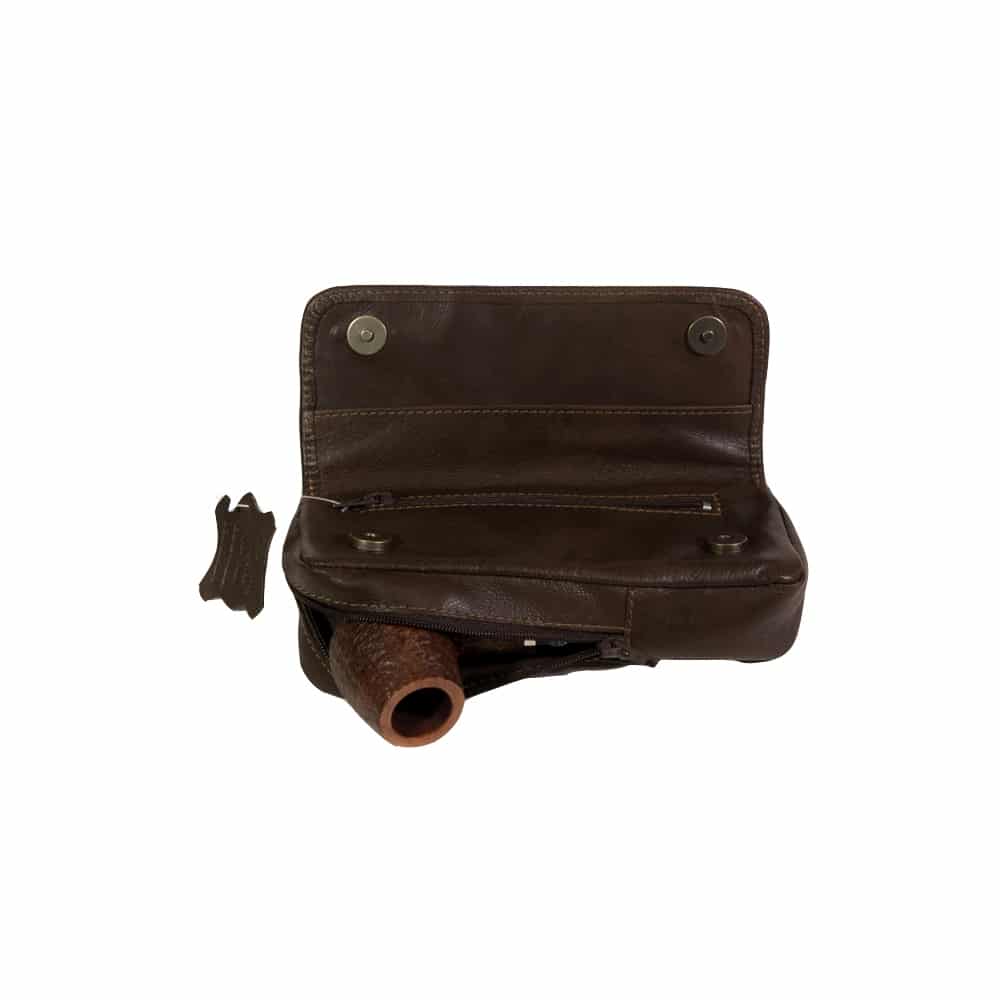 MESTANGO - Δερμάτινη Θήκη Πίπας (Καφέ) (7001)