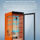 RACHING -143 Wooden Cigar Cabinet Cooler, ντουλάπα-ψυγειάκι υγραντήρας πούρων