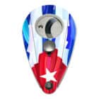 XIKAR - Xi 2 Cuban Flag Συλλεκτικός Πουροκόπτης (202) γκιλοτίνα με σχέδιο της σημαίας της Κούβας