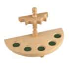 DESIGN BERLIN - Ξύλινη Ημικύκλια Βάση για 5 Πίπες Καπνού