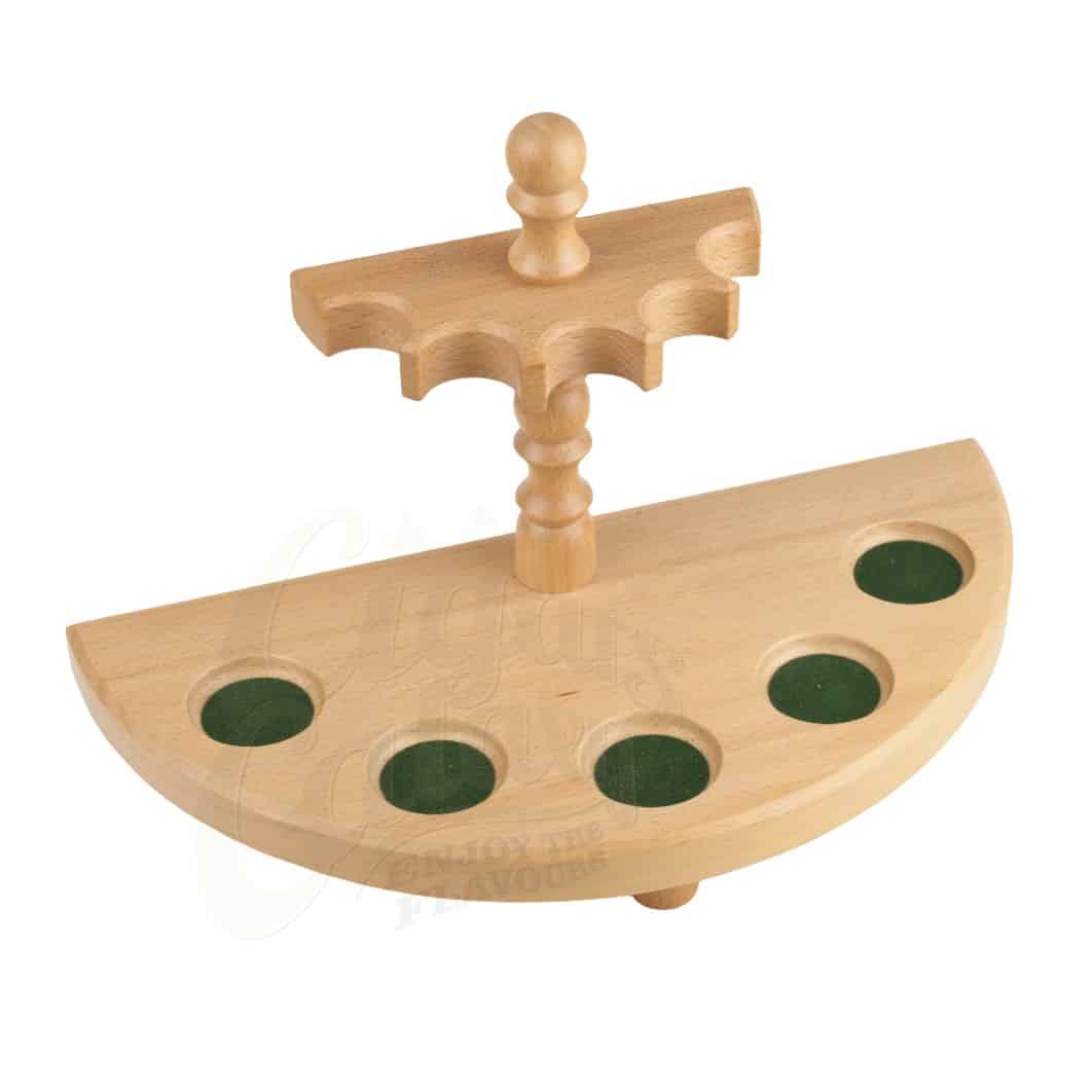 DESIGN BERLIN - Ξύλινη Ημικύκλια Βάση για 5 Πίπες Καπνού