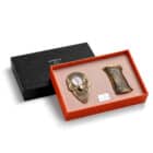 JIFENG - Σετ Αναπτήρας Πούρου & Πουροκόπτης Γκιλοτίνα (JF-SET-01-G)